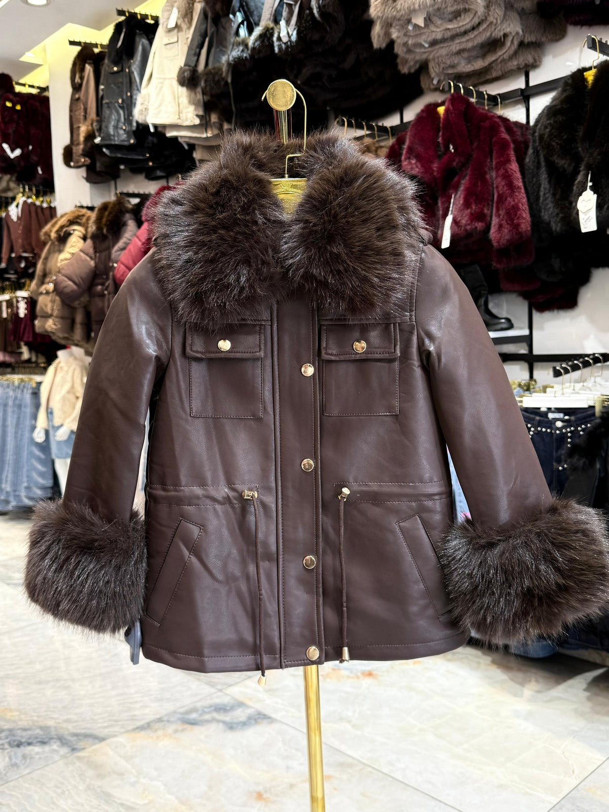 Parka skai fourrure
