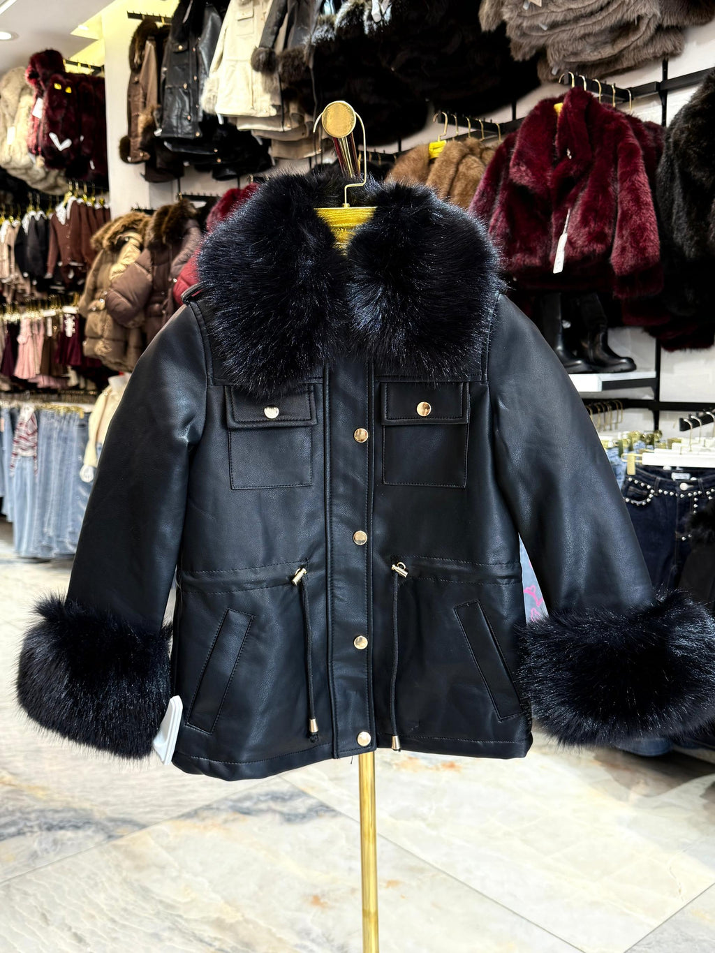 Parka skai fourrure